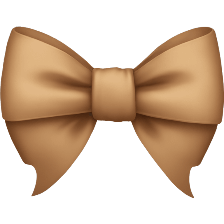 Light brown bow emoji