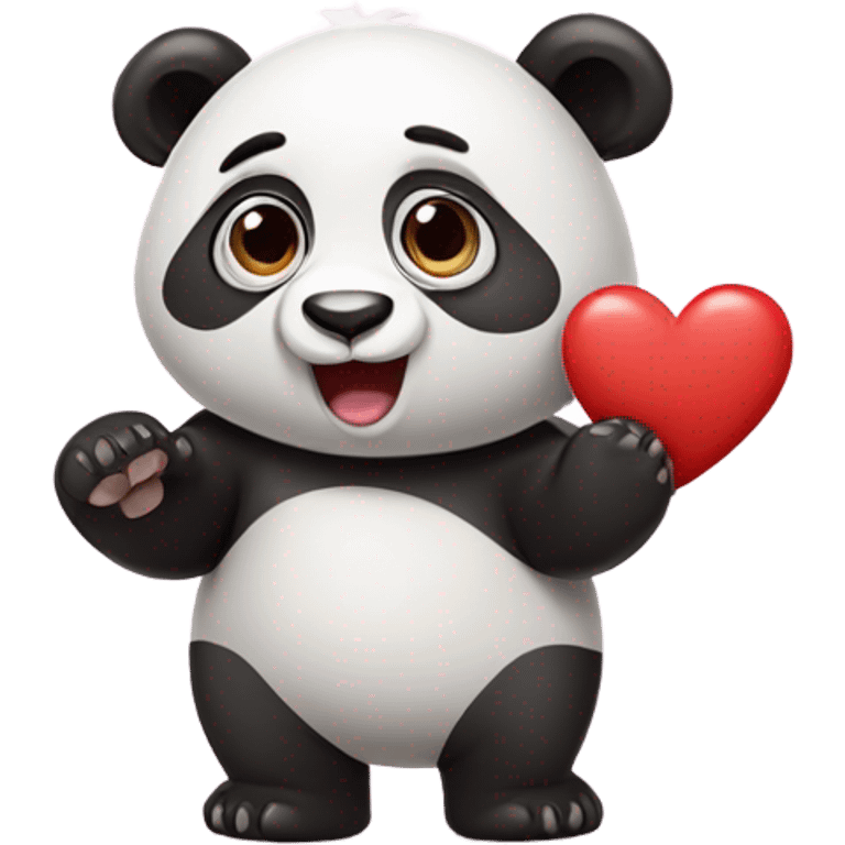 panda in love emoji