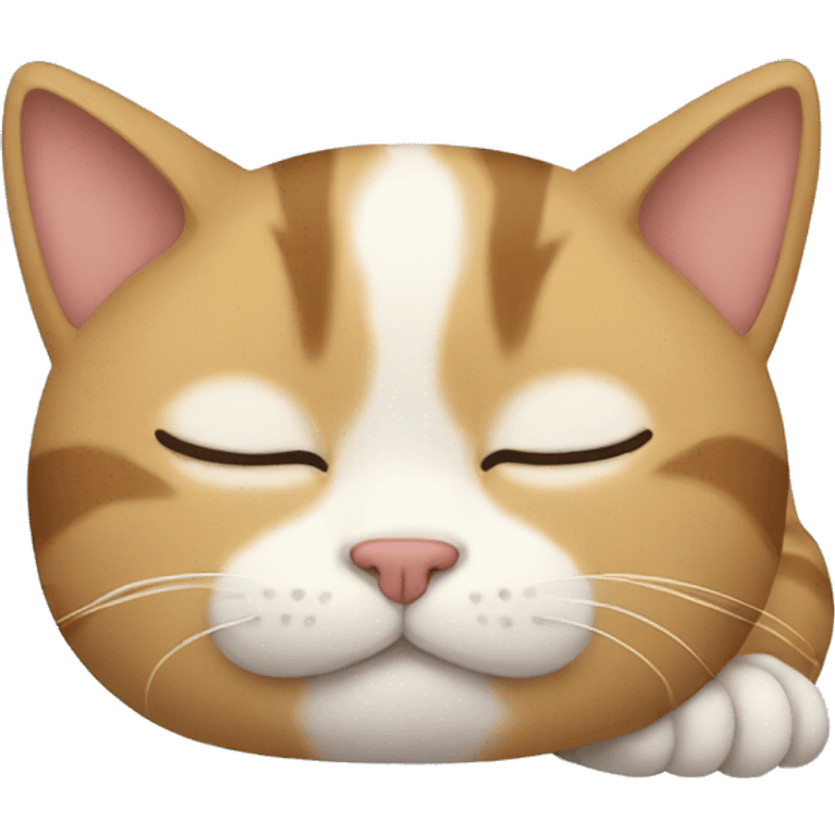 a cat sleeping emoji