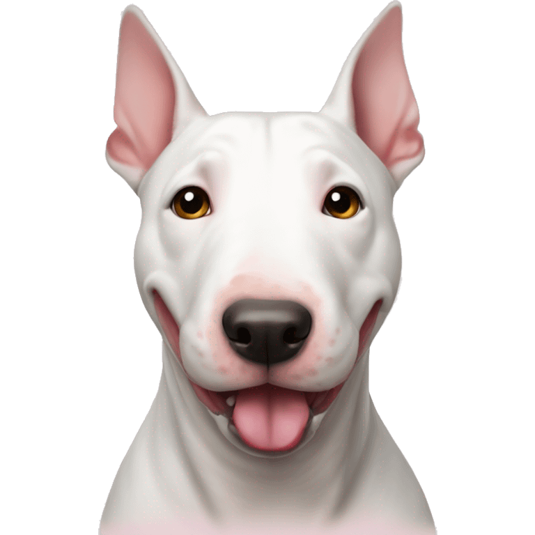 white english bull terrier love emoji