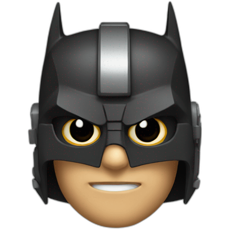 Batman wearing Engineer helmet emoji