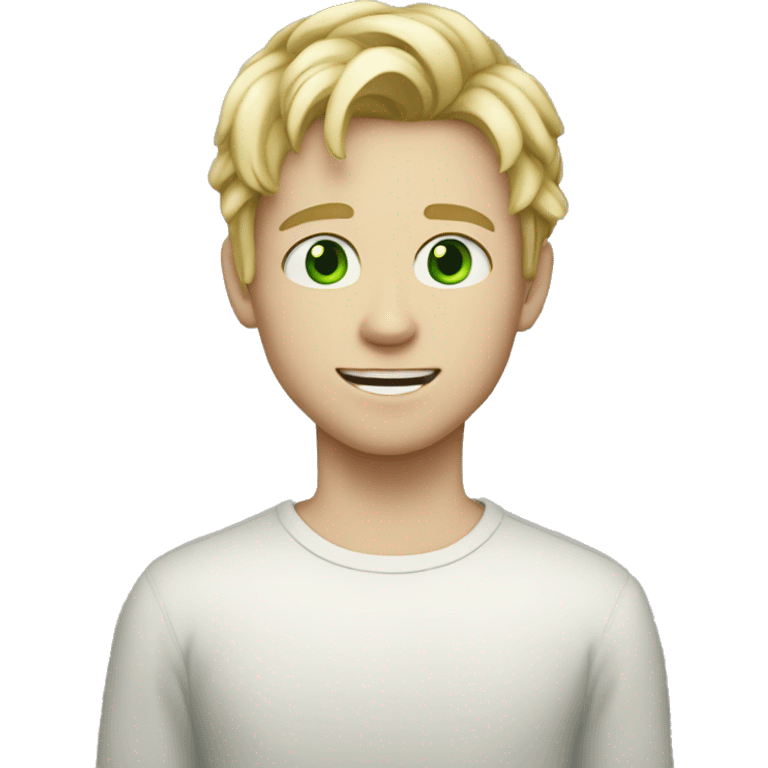 blonde, green-eyed, white-skin 20 years old boy emoji