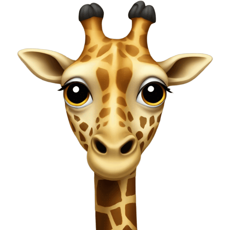 Giraffe doing hard eye roll emoji