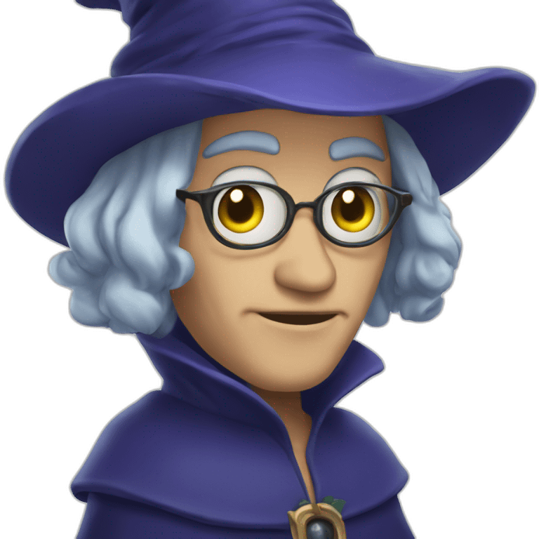 Sorcière zux yeux bleus emoji