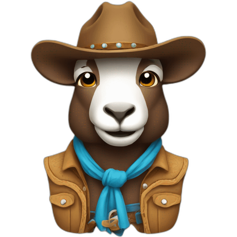 Cowboy sheep emoji