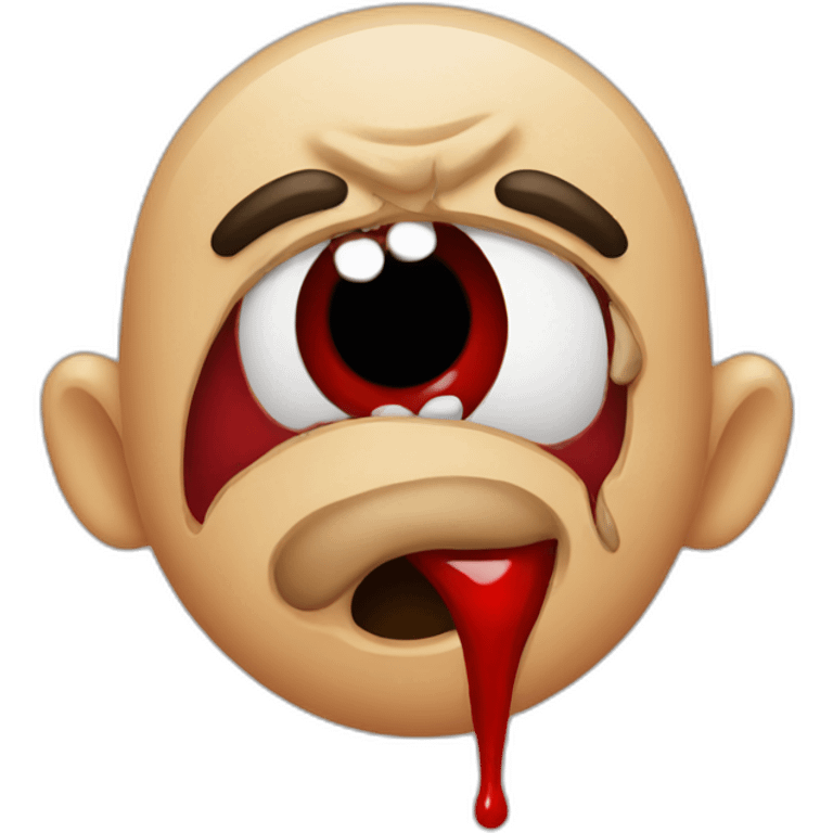 Blood nose emoji