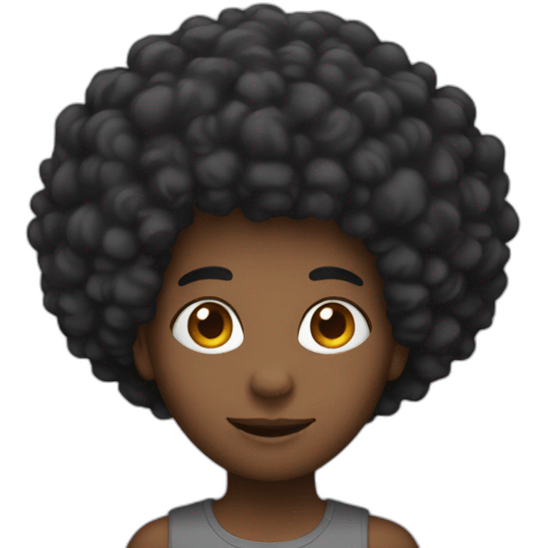 Afro emoji