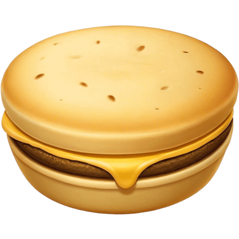 Colombian Arepa Cinematic Realistic Colombian Arepa Dish Emoji, depicted as a single, golden arepa with a crisp exterior and soft interior, rendered with lifelike textures and warm, inviting lighting. emoji