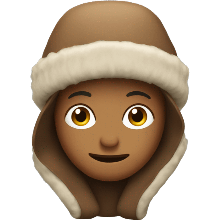 brown winter hat no person emoji