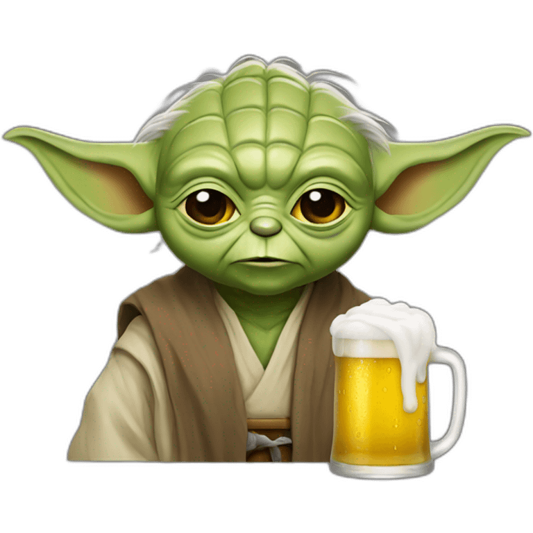 Yoda beer emoji