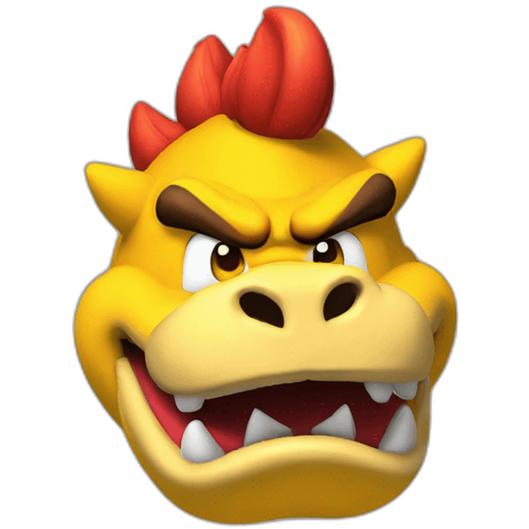 MARIO BOWSER  YELLOW emoji