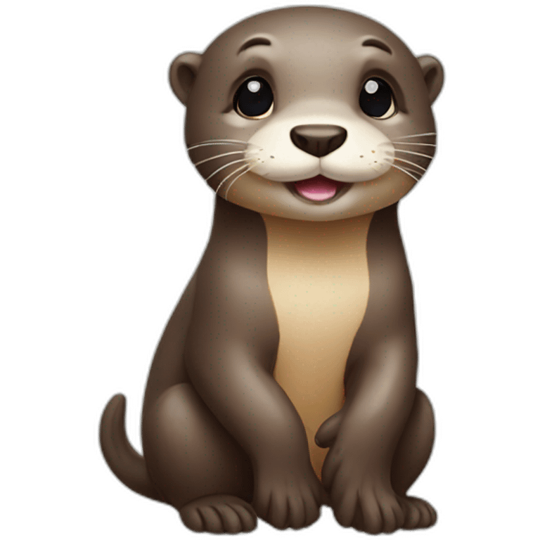 Cute otter emoji