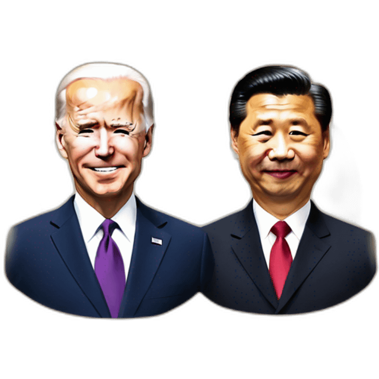 joe biden and xi jinping's faces emoji