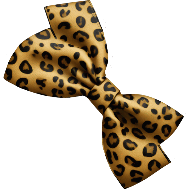 Lepord print bow emoji