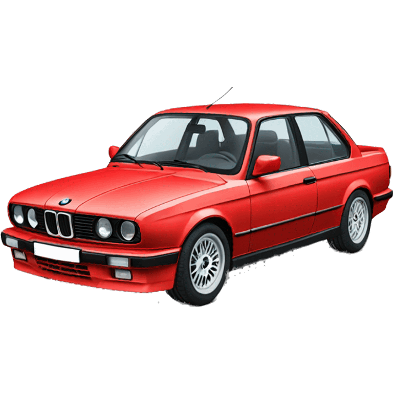 BMW E30 in red emoji