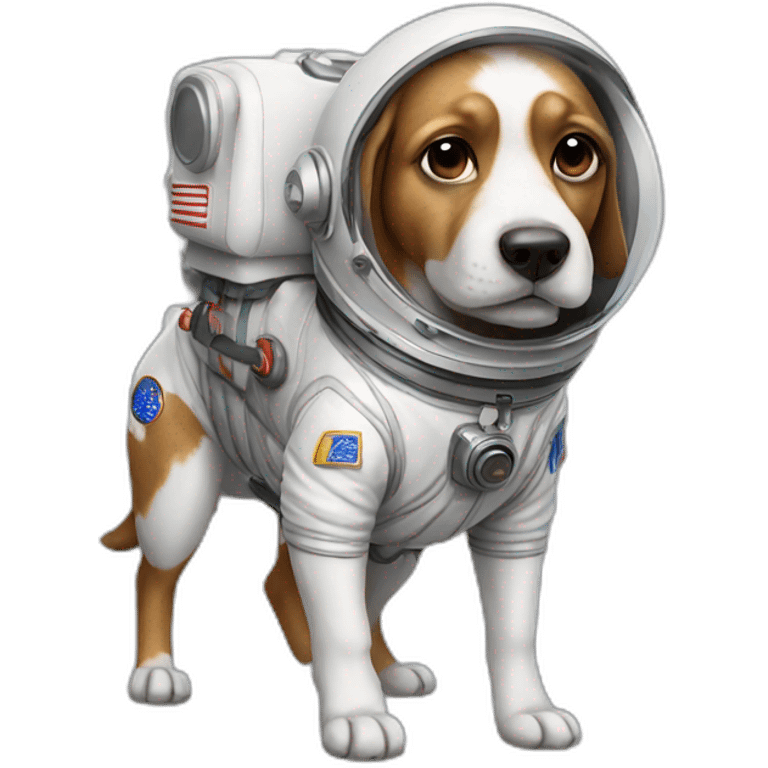 dog astronaut full body emoji