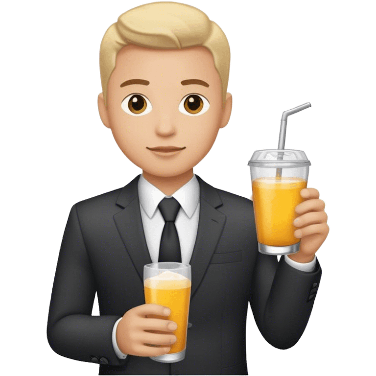 A young boss who owns a beverage company emoji