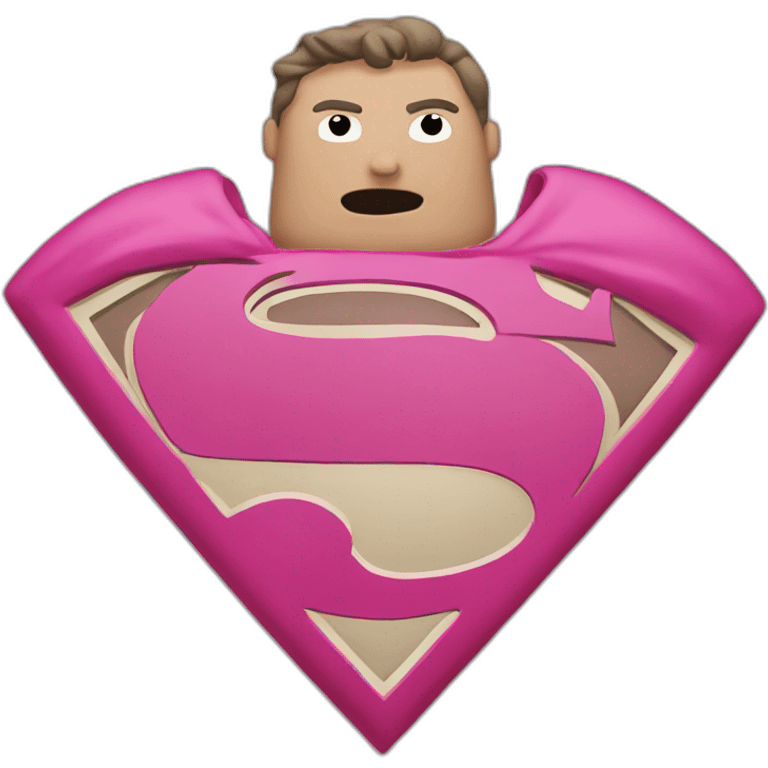 Pink superman emoji