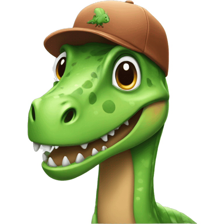 dinosaur in cap emoji