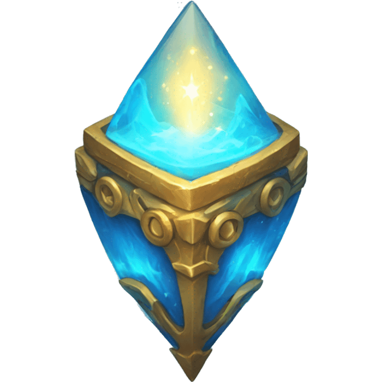 a glowing blue magical artifact emoji