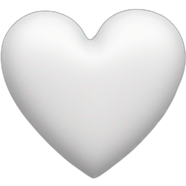 A white heart  emoji