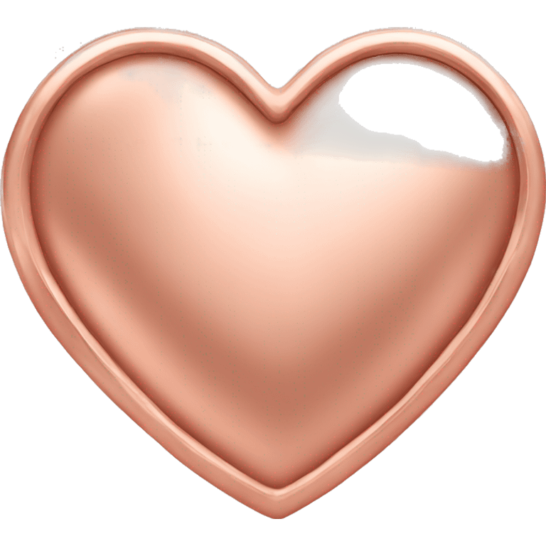 rose gold heart emoji