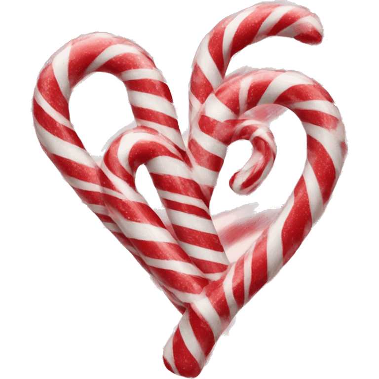 Candy cane heart emoji