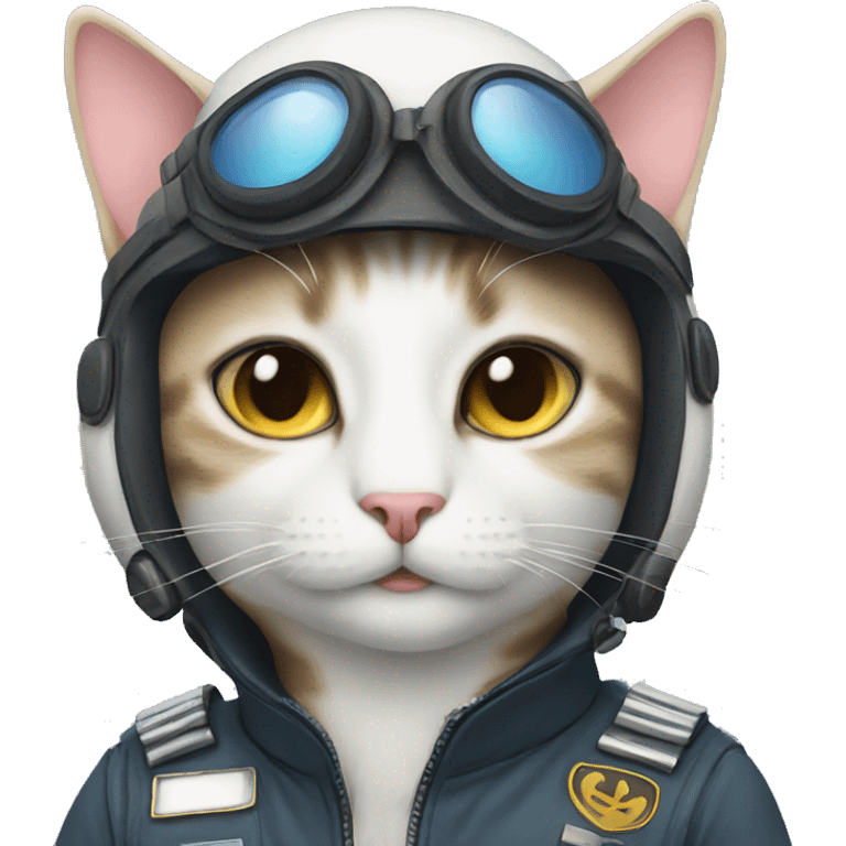 Pilot cat emoji