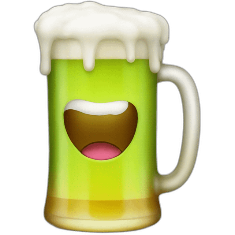 Acid-beer emoji