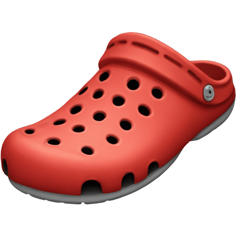 Red crocs emoji