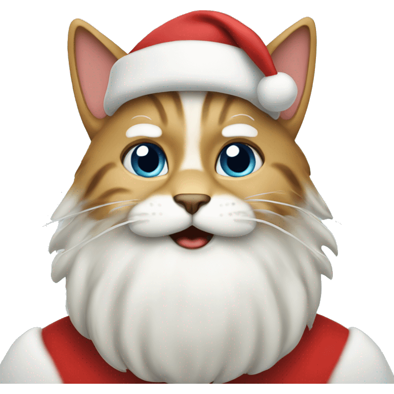 Santa and cat emoji