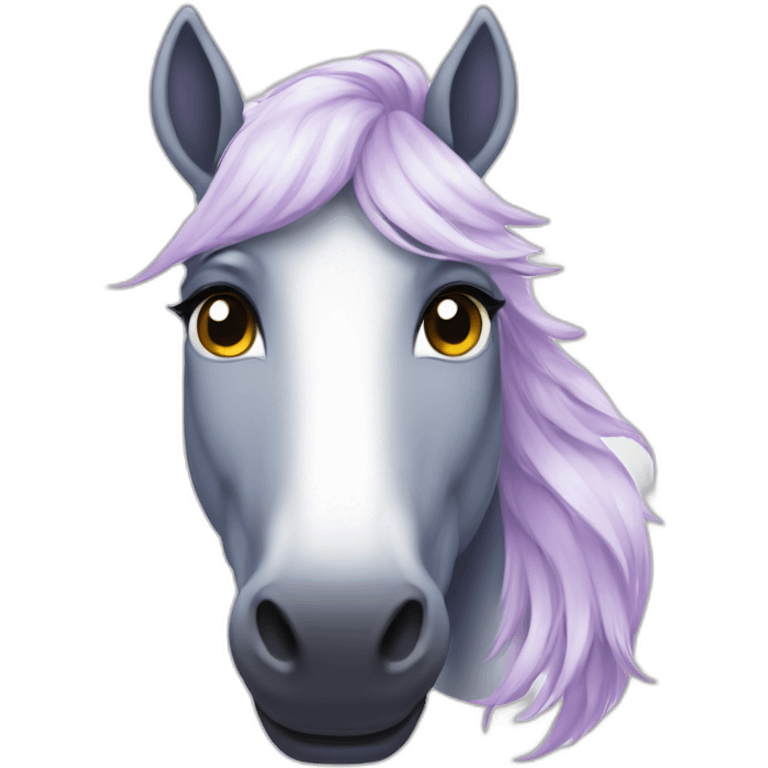 Une licorne cute emoji