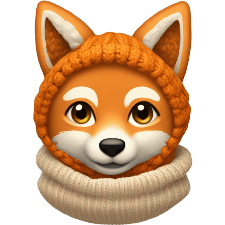 Fox sweater knit emoji