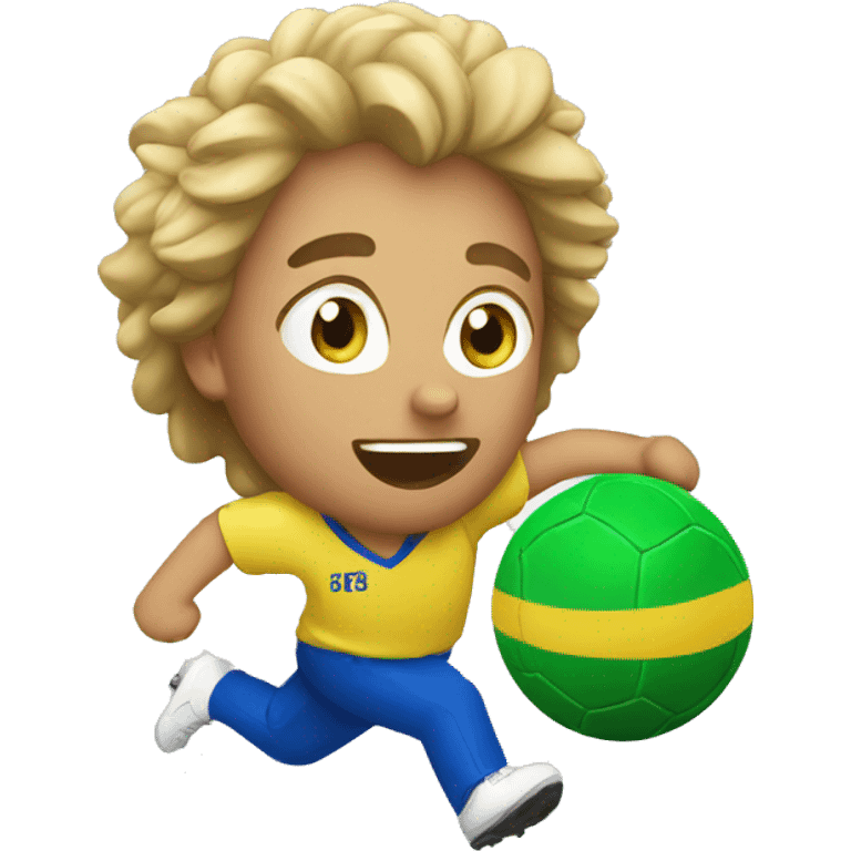 Eu jogando bola emoji