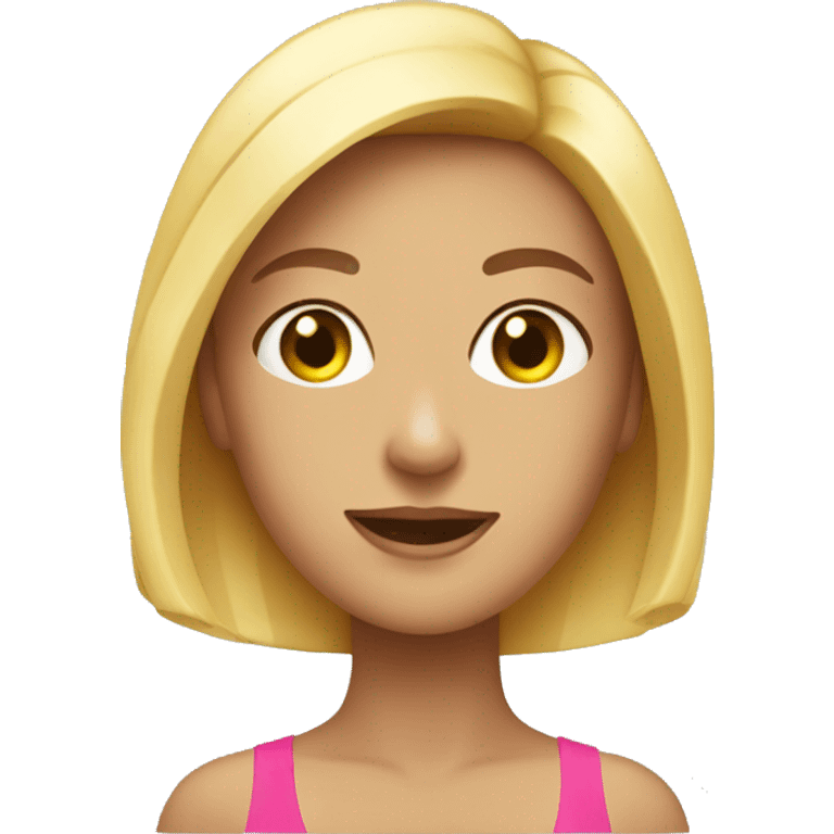 A woman wearing swimwear that his very good looking  emoji