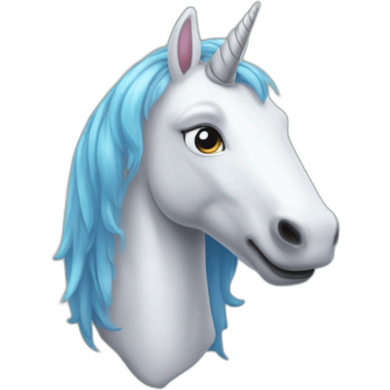 Une licorne tout sale emoji