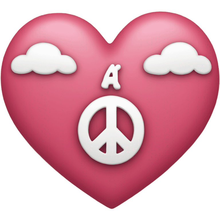 Peace heart  emoji