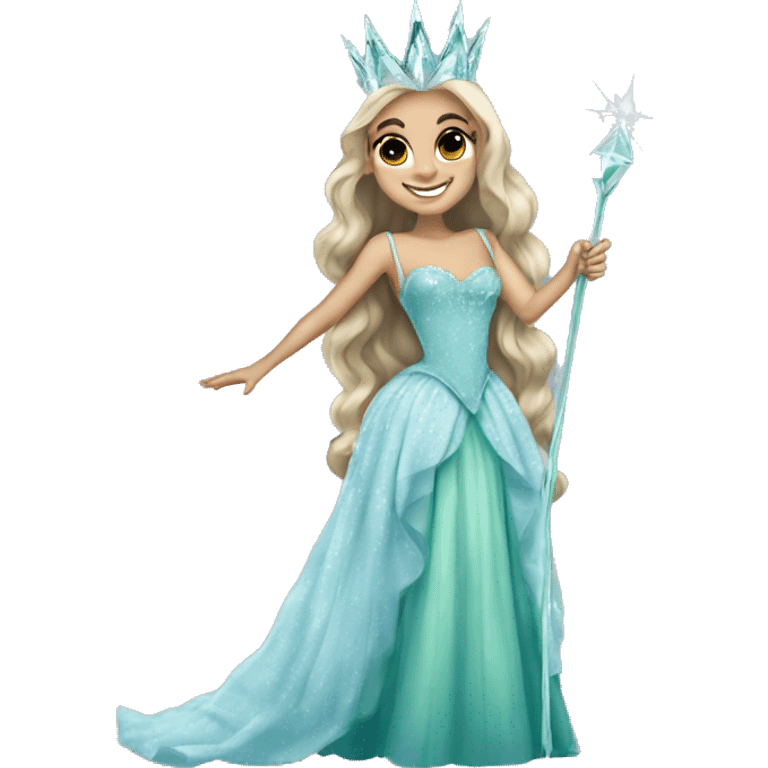 ariana grande as glinda in Wicked  emoji