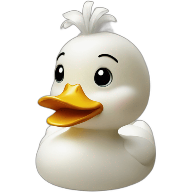 fancy rubber duck emoji