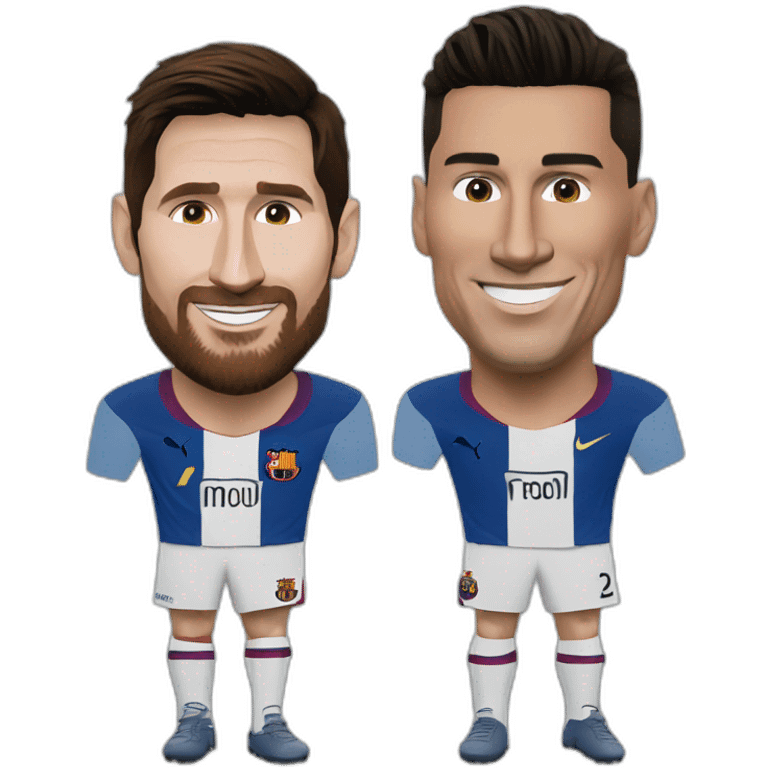 Lionel messi et cristiano Ronaldo emoji