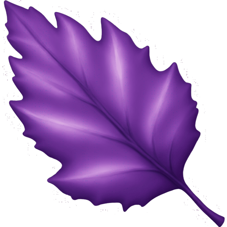 Purple leaf emoji