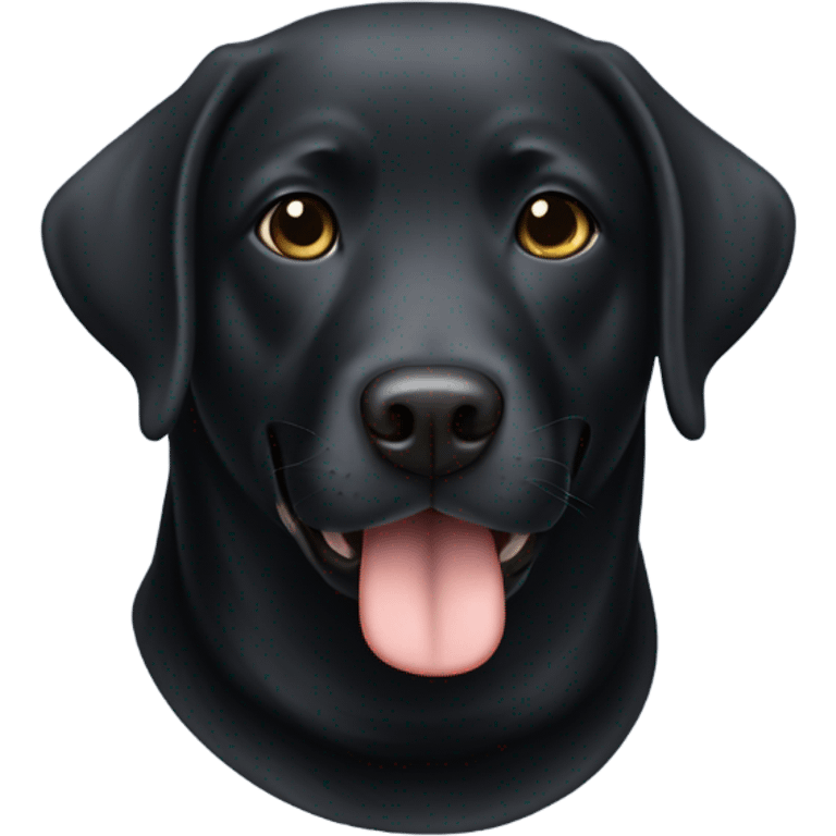 black lab black muffler emoji