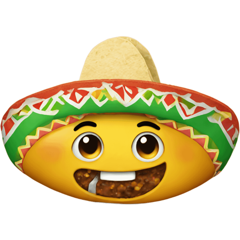 Mexican with a taco emoji