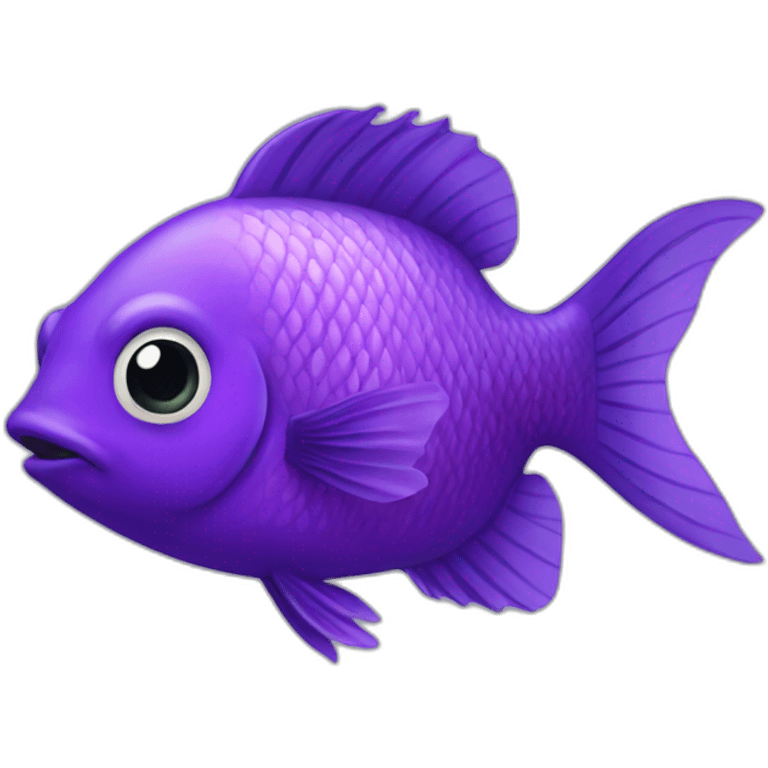 Poisson violet emoji