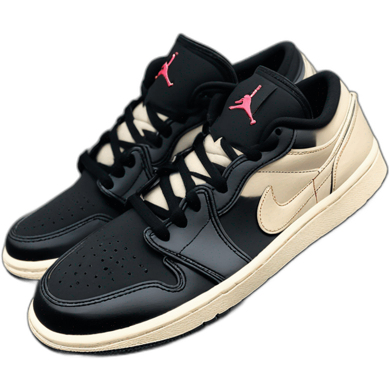 Air Jordan 1 Low SP Travis Scott Black Phantom emoji