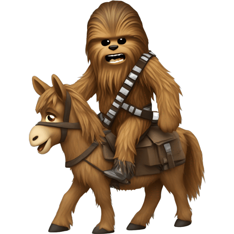 Chewbacca on donkey emoji