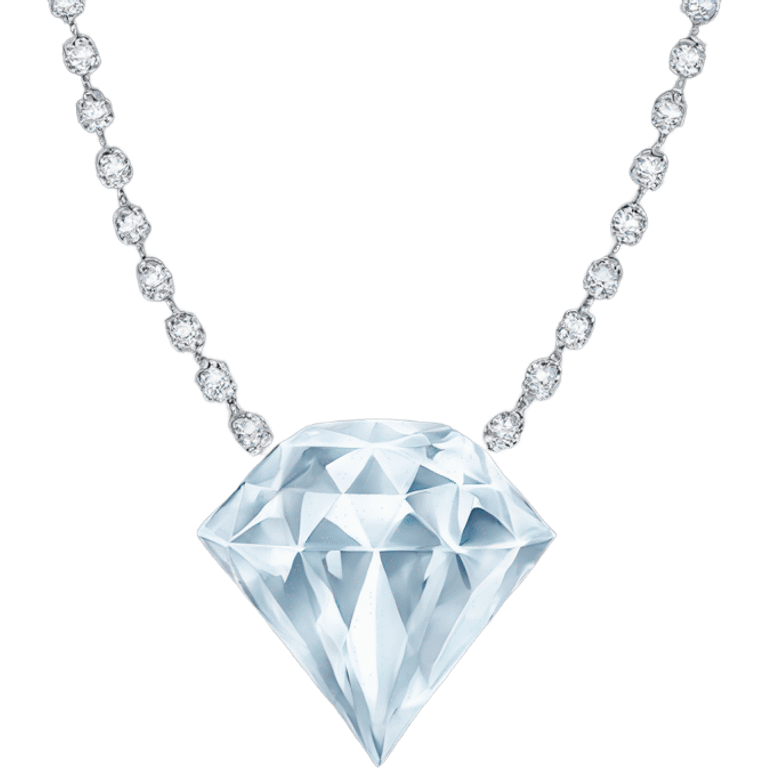 Diamond necklace only emoji