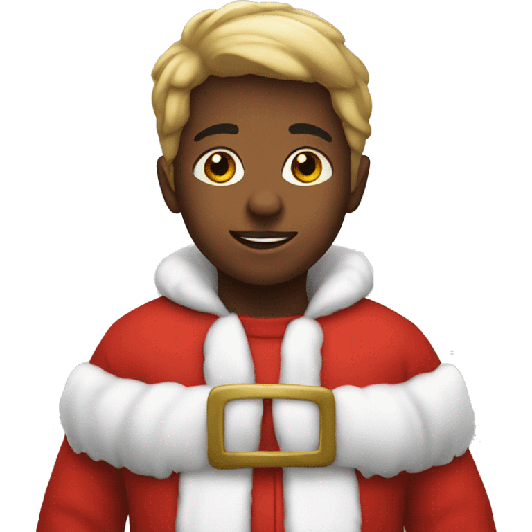 Kid in Santa suit emoji