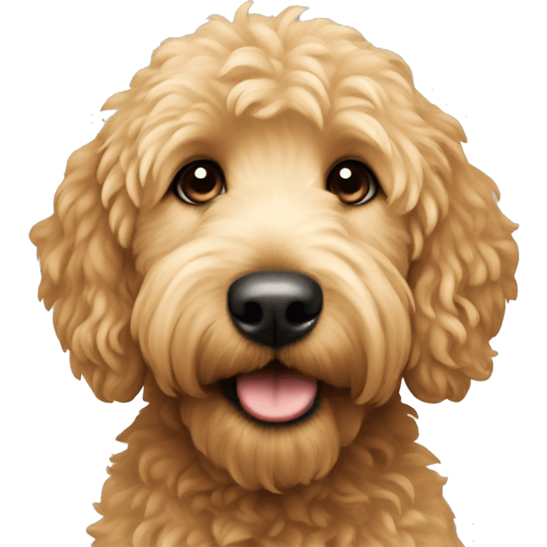 Mini golden doodle  emoji