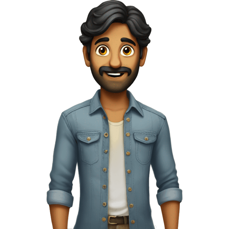 Raju is son of  karthik emoji